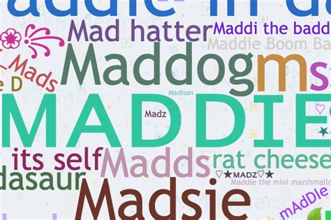 funny nicknames for the name maddie|Nicknames for Maddie ️ ♡★ᴍᴀᴅᴅɪᴇ♡★, Madz,。